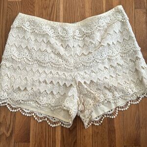 J. McLaughlin lace shorts